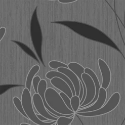Alderley Black Floral Smooth Wallpaper -Home Paint Store alderley black floral smooth wallpaper5059340410227 37c