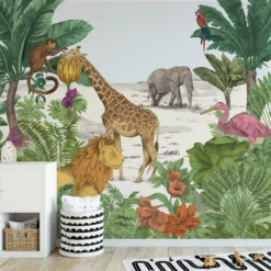 Art For The Home Multicolour Watercolour Jungle Matt Mural -Home Paint Store art for the home multicolour watercolour jungle matt mural5011583446036 01i BQ