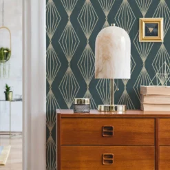 Boutique Marquise Emerald Geometric Gold Effect Textured Wallpaper -Home Paint Store boutique marquise emerald geometric gold effect textured wallpaper5011583445305 02i