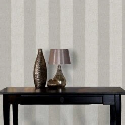 Claydon Grey Striped Textured Wallpaper -Home Paint Store claydon grey striped textured wallpaper5059340410166 02i