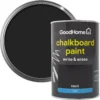 Colours Black Matt Chalkboard Paint, 1L -Home Paint Store colours black matt chalkboard paint 1l3663602122074 37c