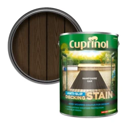 Cuprinol Anti-slip Hampshire Oak Decking Wood Stain, 5L