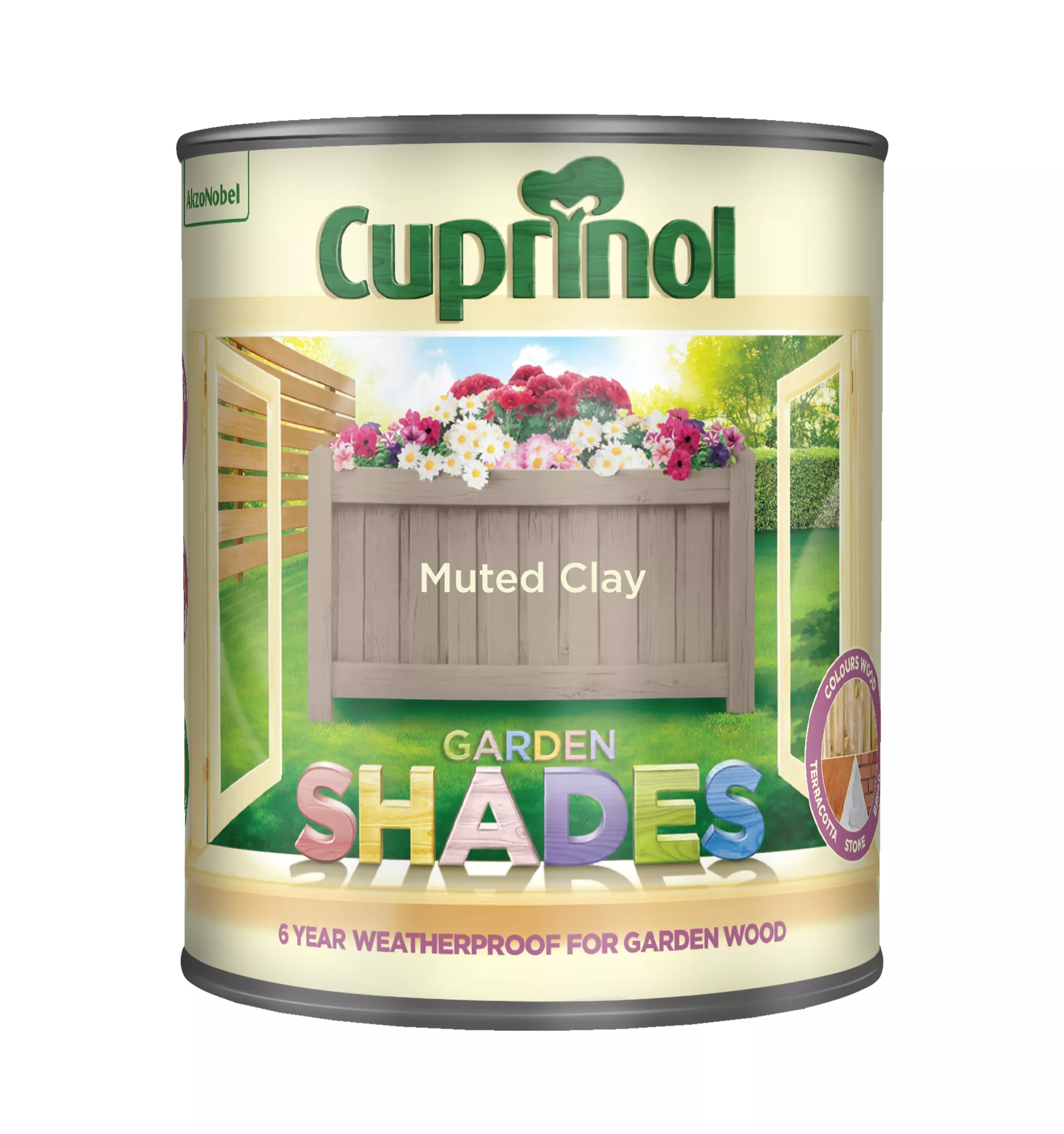 Cuprinol Garden Shades Muted Clay Matt Multi-surface Exterior Wood Paint, 1L 4 Cuprinol Garden Shades Muted Clay Matt Multi-surface Exterior Wood Paint, 1L - Image 2