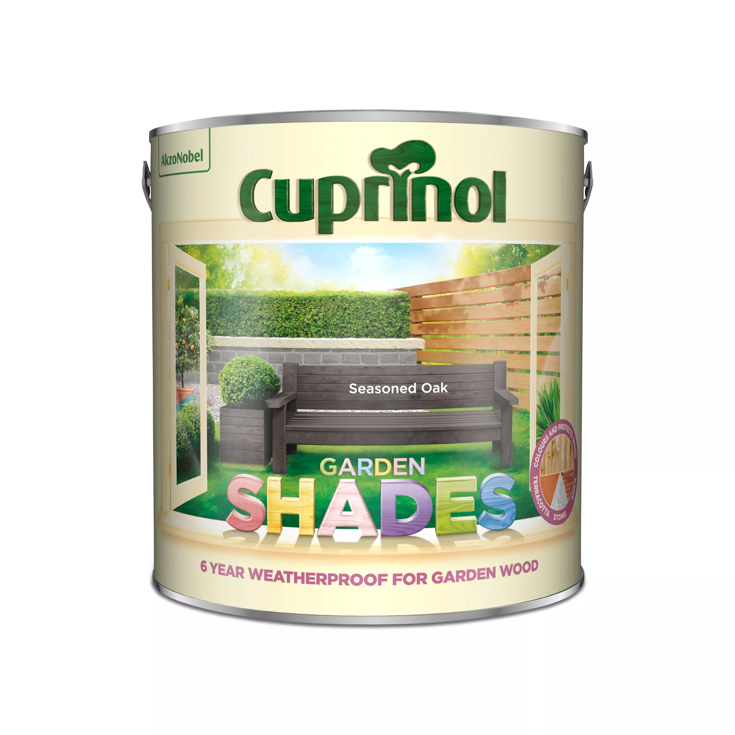 Cuprinol Garden Shades Seasoned Oak Matt Exterior Wood Paint, 2.5L 4 Cuprinol Garden Shades Seasoned Oak Matt Exterior Wood Paint, 2.5L - Image 2