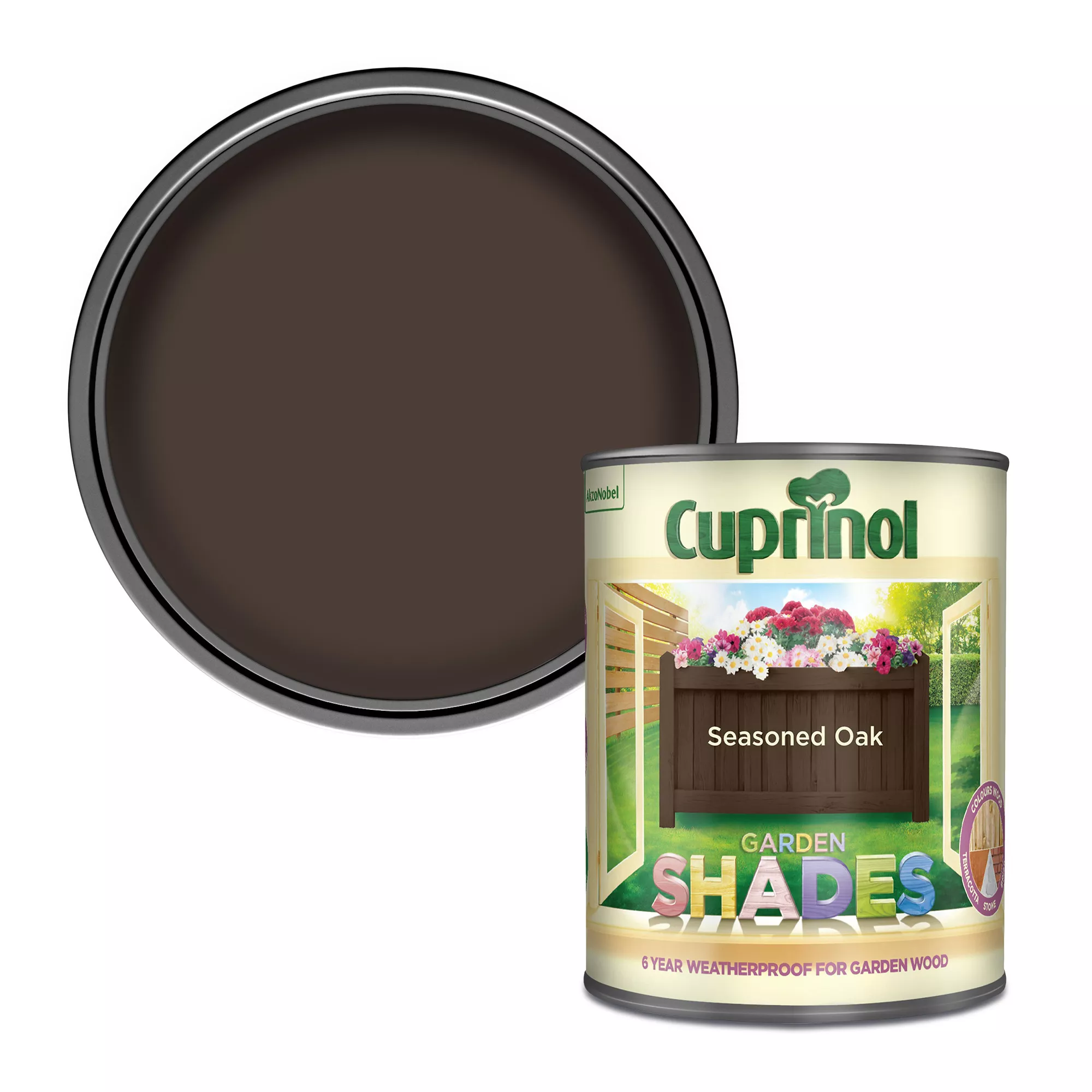 Cuprinol Garden Shades Seasoned Oak Matt Multi-surface Exterior Wood Paint, 1L 3 Cuprinol Garden Shades Seasoned Oak Matt Multi-surface Exterior Wood Paint, 1L