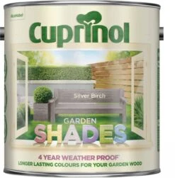 Cuprinol Garden Shades Silver Birch Matt Multi-surface Exterior Wood Paint, 2.5L -Home Paint Store cuprinol garden shades silver birch matt multi surface exterior wood paint 2 5l5010212619469 08c bq