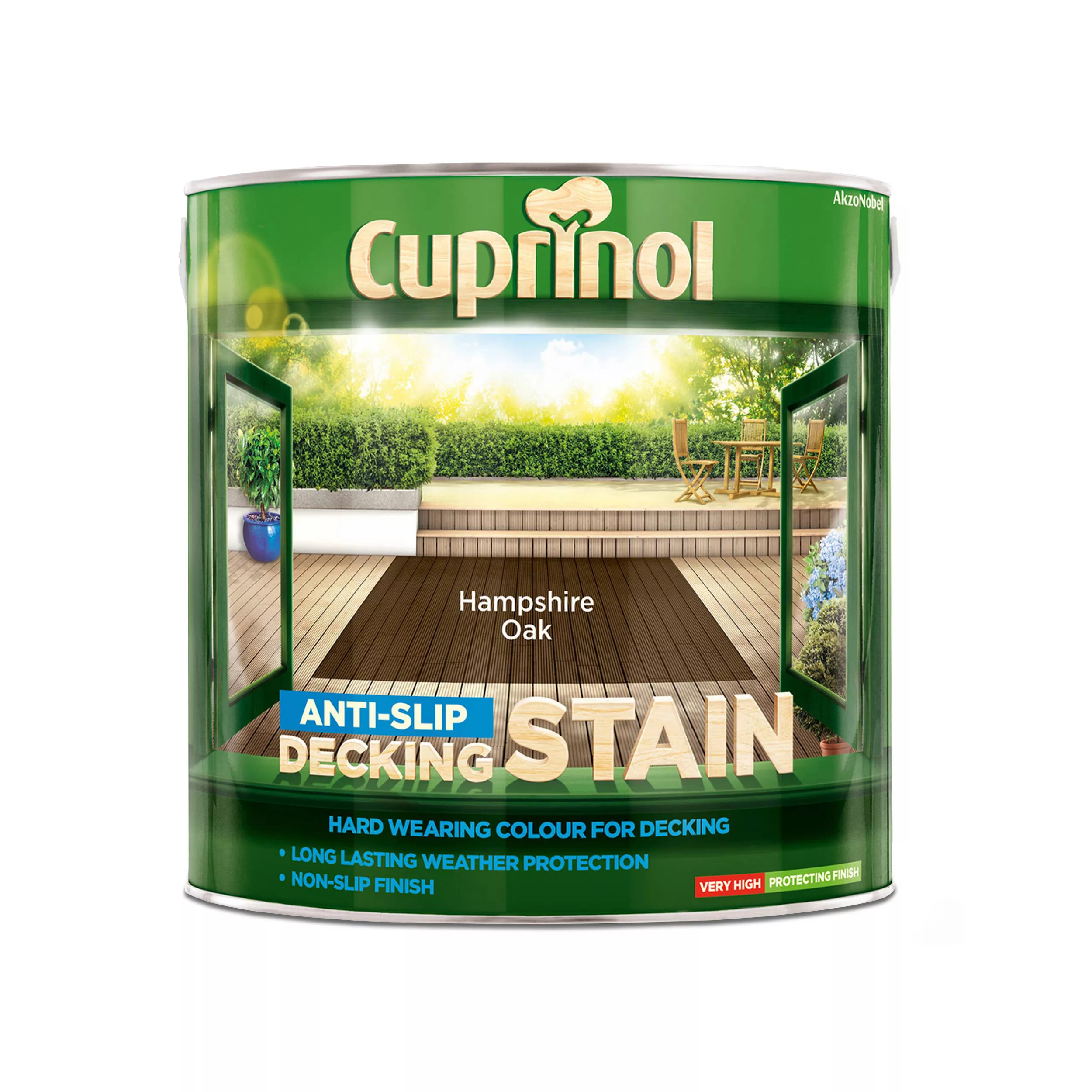 Cuprinol Hampshire Oak Matt Decking Wood Stain, 2.5L 4 Cuprinol Hampshire Oak Matt Decking Wood Stain, 2.5L - Image 2