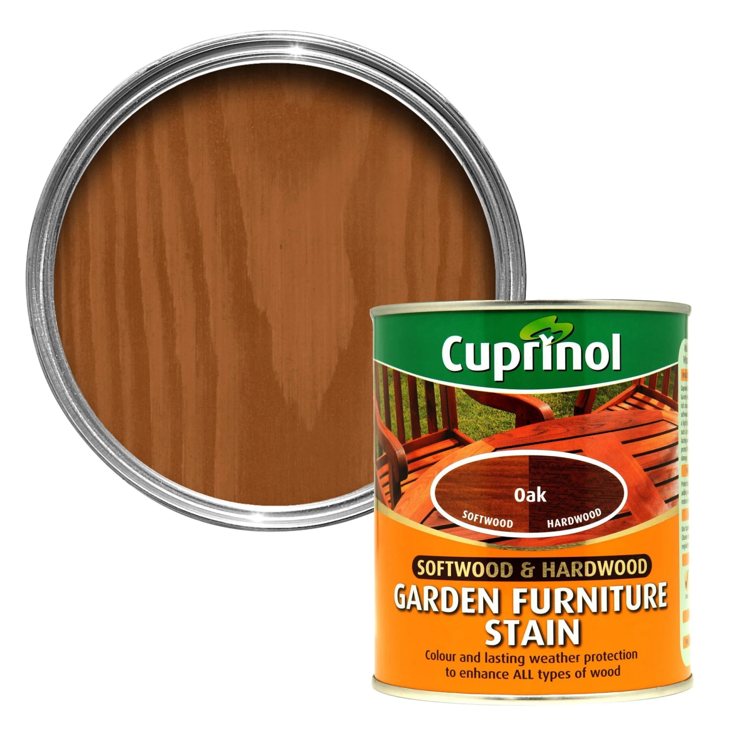 Cuprinol Softwood & Hardwood Oak Furniture Wood Stain, 750ml 3 Cuprinol Softwood & Hardwood Oak Furniture Wood Stain, 750ml