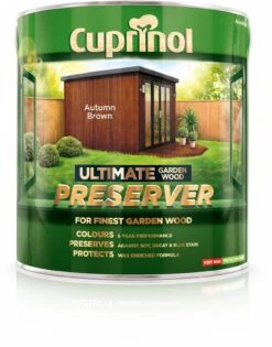 Cuprinol Ultimate Autumn Brown Matt Arbours, Fencing, Gates, Sheds & Summerhouses Preserver, 4L -Home Paint Store cuprinol ultimate autumn brown matt arbours fencing gates sheds summerhouses preserver 4l5010212581858 08c bq