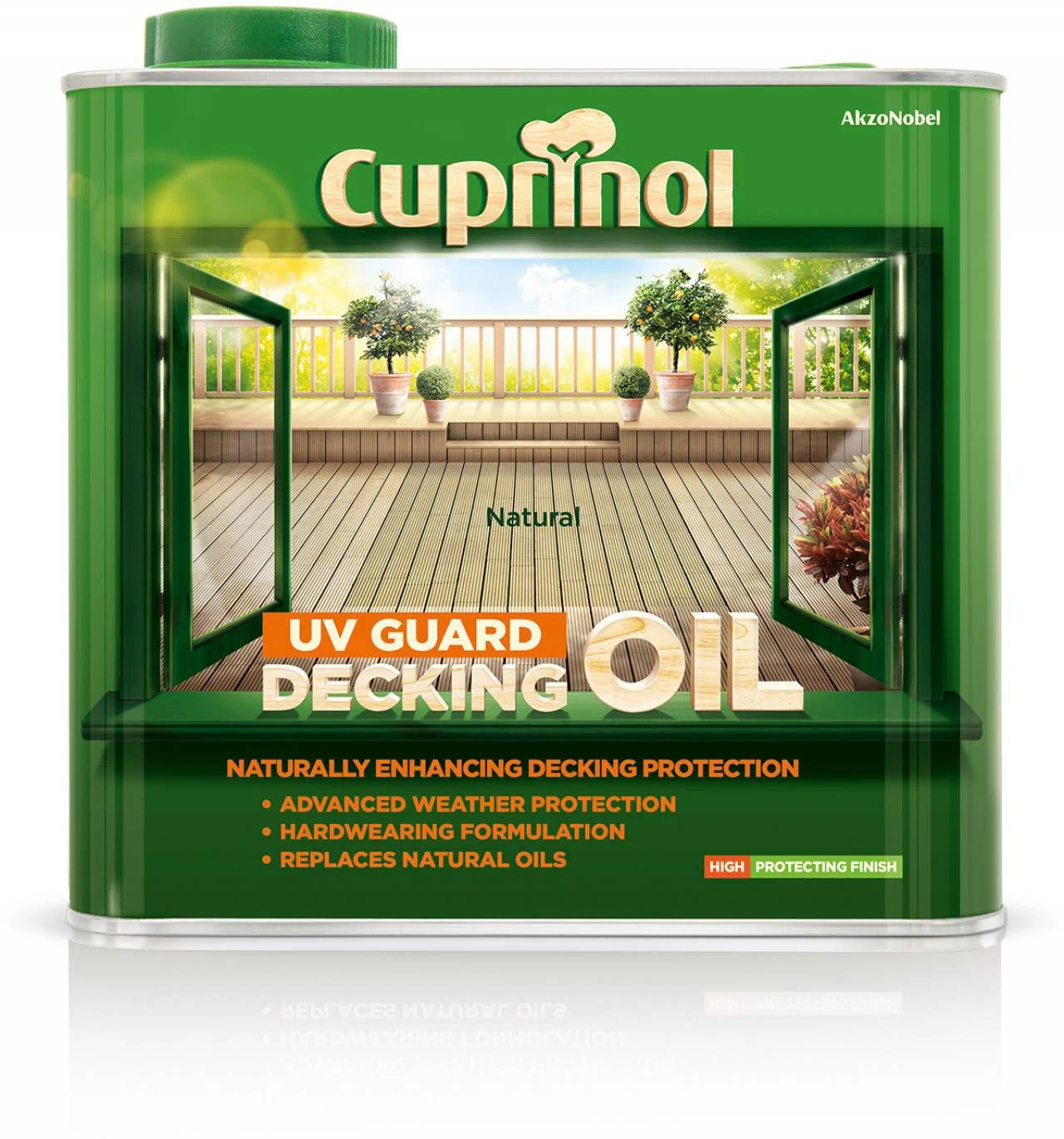 Cuprinol UV Guard Natural Matt UV Resistant Decking Wood Oil, 2.5L 4 Cuprinol UV Guard Natural Matt UV Resistant Decking Wood Oil, 2.5L - Image 2
