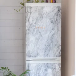 D-C-Fix Romeo Gloss Grey Marble Effect Self-adhesive Film (L)2.1m (W)900mm -Home Paint Store d c fix romeo gloss grey marble effect self adhesive film l 2 1m w 900mm4007386340290 01i bq