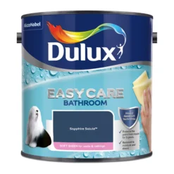 Dulux Easycare Bathroom Sapphire Salute Soft Sheen Wall Paint, 2.5L -Home Paint Store dulux easycare bathroom sapphire salute soft sheen wall paint 2 5l5010212668566 08c bq
