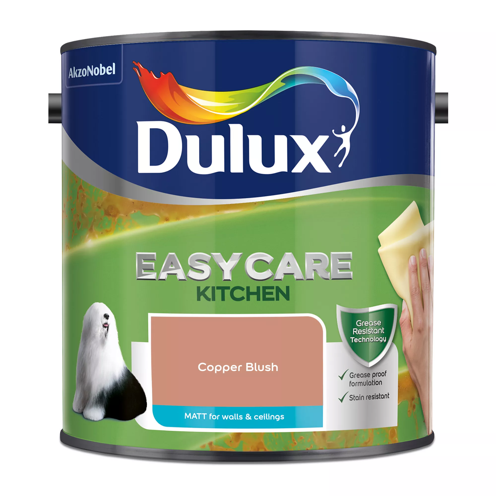 Dulux Easycare Kitchen Copper Blush Matt Wall Paint, 2.5L 4 Dulux Easycare Kitchen Copper Blush Matt Wall Paint, 2.5L - Image 2