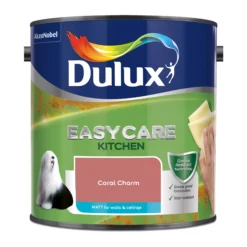 Dulux Easycare Kitchen Coral Charm Matt Wall Paint, 2.5L -Home Paint Store dulux easycare kitchen coral charm matt wall paint 2 5l5010212668405 08c bq