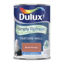 Dulux One Coat Blood Orange Matt Emulsion Paint, 1.25L -Home Paint Store dulux one coat blood orange matt emulsion paint 1 25l5010212659731 08c
