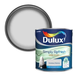 Dulux One Coat Polished Pebble Matt Emulsion Paint, 2.5L