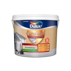 Dulux Weathershield Sandstone Smooth Matt Masonry Paint, 10L -Home Paint Store dulux weathershield sandstone smooth matt masonry paint 10l5010212644959 08c bq