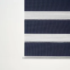 Elin Corded Dark Blue Striped Day & Night Roller Blind (W)60cm (L)180cm -Home Paint Store elin corded dark blue striped day night roller blind w 60cm l 180cm5059340444536 38c