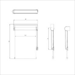 Elin Corded Light Blue Striped Day & Night Roller Blind (W)180cm (L)180cm -Home Paint Store elin corded light blue striped day night roller blind w 180cm l 180cm5059340444543 01t