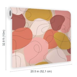 Envy Mood Peachy Abstract Smooth Wallpaper -Home Paint Store envy mood peachy abstract smooth wallpaper5011583527995 02t