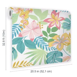 Envy So Exotic Day Floral Smooth Wallpaper -Home Paint Store envy so exotic day floral smooth wallpaper5011583531688 02t