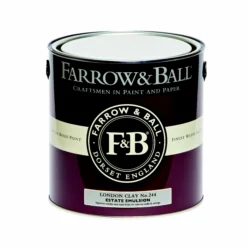Farrow & Ball Estate London Clay No.244 Matt Emulsion Paint, 2.5L -Home Paint Store farrow ball estate london clay no 244 matt emulsion paint 2 5l5029496884425 08c bq
