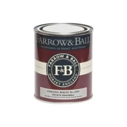 Farrow & Ball Estate Strong White No.2001 Eggshell Metal & Wood Paint, 750ml -Home Paint Store farrow ball estate strong white no 2001 eggshell metal wood paint 750ml5029496740172 08c bq