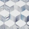 Fresco Maya Blue & Cream Geometric Smooth Wallpaper -Home Paint Store fresco maya blue cream geometric smooth wallpaper5011583454260 02c BQ