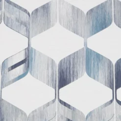 Fresco Maya Blue & Cream Geometric Smooth Wallpaper -Home Paint Store fresco maya blue cream geometric smooth wallpaper5011583454260 37c BQ