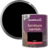 GoodHome Black Gloss Multi-surface Furniture Wood Varnish, 750ml