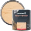 GoodHome Clear Gloss Floor Wood Varnish, 2.5L 2 GoodHome Clear Gloss Floor Wood Varnish, 2.5L -Home Paint Store goodhome clear gloss floor wood varnish 2 5l5059340486949 21c