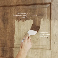 GoodHome Clear Satin Multi-surface Furniture Wood Varnish, 2.5L -Home Paint Store goodhome clear satin multi surface furniture wood varnish 2 5l5059340486604 02i