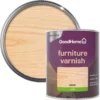 GoodHome Clear Satin Multi-surface Furniture Wood Varnish, 750ml 2 GoodHome Clear Satin Multi-surface Furniture Wood Varnish, 750ml -Home Paint Store goodhome clear satin multi surface furniture wood varnish 750ml5059340486789 21c