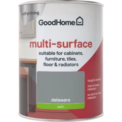 GoodHome Durable Delaware Satin Multi-surface Paint, 750ml 8 GoodHome Durable Delaware Satin Multi-surface Paint, 750ml -Home Paint Store goodhome durable delaware satin multi surface paint 750ml3663602585718 02c