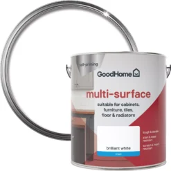GoodHome Durable North Pole (Brilliant White) Matt Multi-surface Paint, 2L