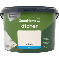 GoodHome Kitchen Ottawa Matt Emulsion Paint, 2.5L -Home Paint Store goodhome kitchen ottawa matt emulsion paint 2 5l3663602404606 02c