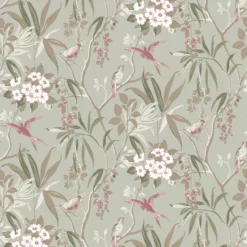 GoodHome Maristow Sage Floral Metallic Effect Textured Wallpaper -Home Paint Store goodhome maristow sage floral metallic effect textured wallpaper5059340410722 02c