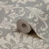 GoodHome Mire Grey Damask Woven Effect Textured Wallpaper -Home Paint Store goodhome mire grey damask woven effect textured wallpaper3663602559887 36c bq