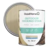 GoodHome Natural Oak Matt Quick Dry Decking Wood Stain, 5L -Home Paint Store goodhome natural oak matt quick dry decking wood stain 5l5059340297200 21c