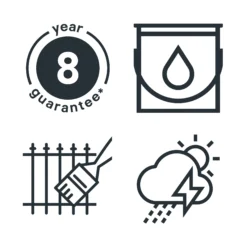 GoodHome Outdoor White Satinwood Exterior Metal Paint, 2.5L Tin -Home Paint Store goodhome outdoor white satinwood exterior metal paint 2 5l tin5059340296111 03t