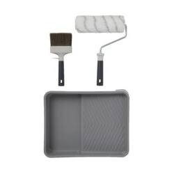 GoodHome Polyamide Long Pile Decorating Set, 4 Pieces -Home Paint Store goodhome polyamide long pile decorating set 4 pieces5059340016672 07c