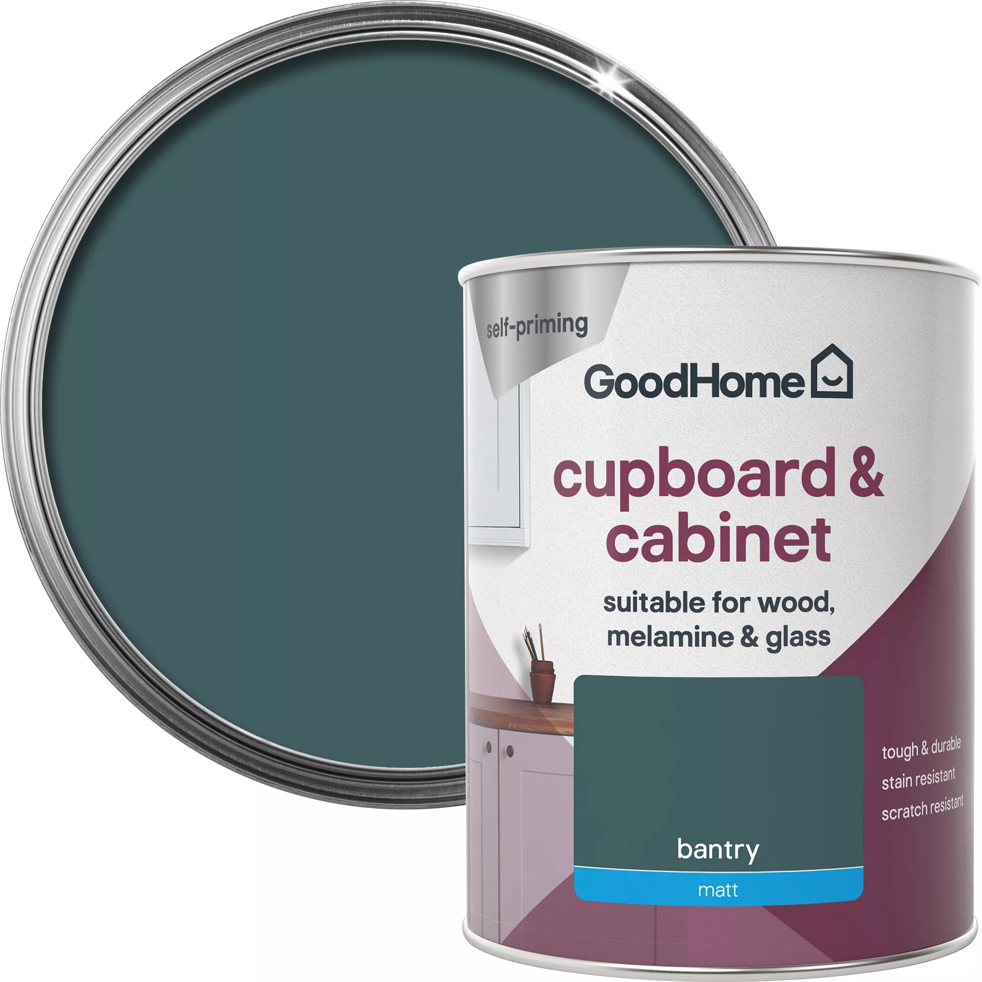 GoodHome Renovation Bantry Matt Cupboard & Cabinet Paint, 750ml 3 GoodHome Renovation Bantry Matt Cupboard & Cabinet Paint, 750ml