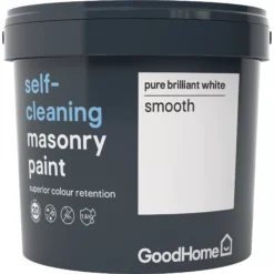 GoodHome Self-cleaning Pure Brilliant White Smooth Matt Masonry Paint, 5L 13 GoodHome Self-cleaning Pure Brilliant White Smooth Matt Masonry Paint, 5L -Home Paint Store goodhome self cleaning pure brilliant white smooth matt masonry paint 5l3663602521112 08c bq