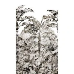 GoodHome Turman Black & White Tropical Matt Mural -Home Paint Store goodhome turman black white tropical matt mural5059340411095 02c