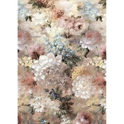 GoodHome Verdi Soft Pink Romantic Floral Matt Mural 4 GoodHome Verdi Soft Pink Romantic Floral Matt Mural - Image 2