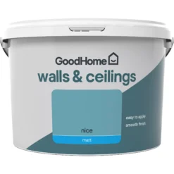 GoodHome Walls & Ceilings Nice Matt Emulsion Paint, 2.5L -Home Paint Store goodhome walls ceilings nice matt emulsion paint 2 5l3663602598855 02c