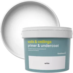 GoodHome Walls & Ceilings White Wall & Ceiling Primer & Undercoat, 10L -Home Paint Store goodhome walls ceilings white wall ceiling primer undercoat 10l5036581057077 37c