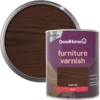 GoodHome Walnut Gloss Multi-surface Furniture Wood Varnish, 750ml -Home Paint Store goodhome walnut gloss multi surface furniture wood varnish 750ml5059340486895 21c
