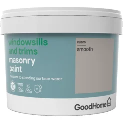 GoodHome Windowsills & Trims Cusco Smooth Matt Masonry Paint, 2.5L -Home Paint Store goodhome windowsills trims cusco smooth matt masonry paint 2 5l3663602520757 08c bq