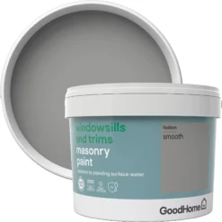 GoodHome Windowsills & Trims Hudson Smooth Matt Masonry Paint, 2.5L -Home Paint Store goodhome windowsills trims hudson smooth matt masonry paint 2 5l3663602520702 37c